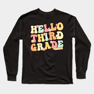 Third Grade Team 3rd Grade Teacher Girl Back to School Long Sleeve T-Shirt